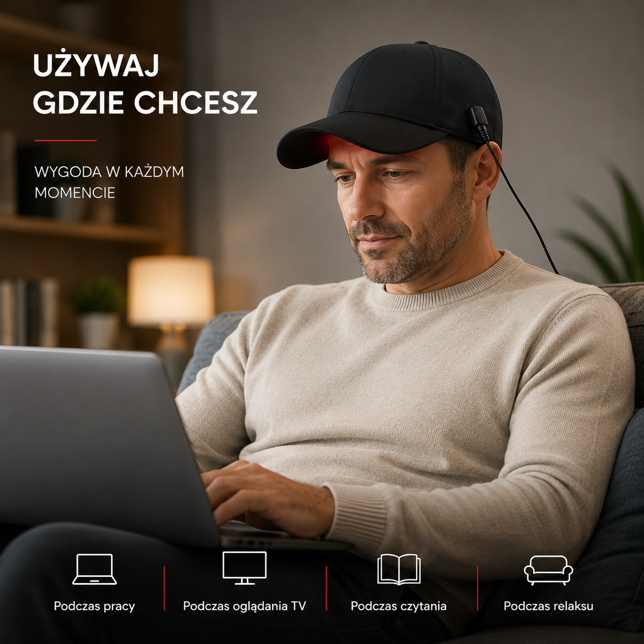 Medux CapPro™ – Laserowa Czapka na Porost Włosów LLLT 660nm + 850nm