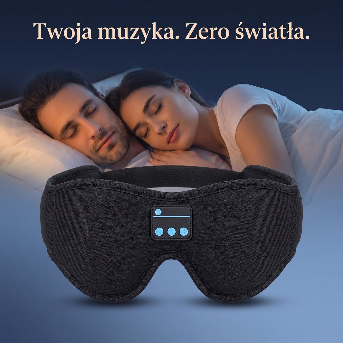 Maska do spania z glosnikami Bluetooth SOUND